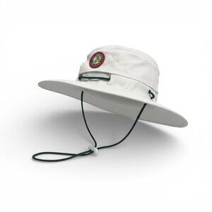 HAPPY GILMORE Waterbury Open Just Tap It In Golf Gator Bucket Hat White Mens NEW